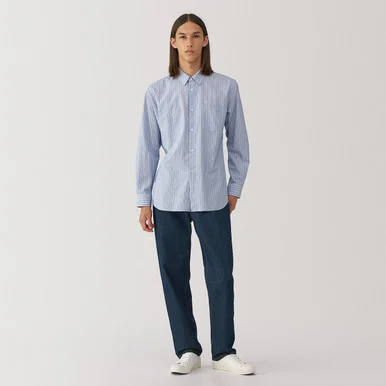 Pantaloni in denim con misto washi da uomo
