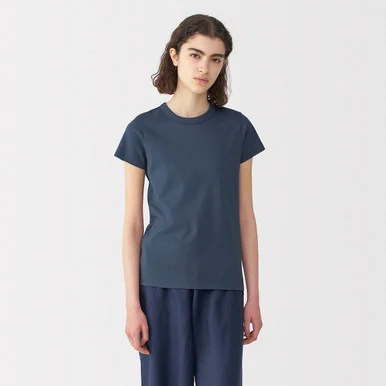 Maglietta in lino e cotone da donna