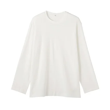 T‐shirt a manica lunga in cotone liscio unisex - Donna
