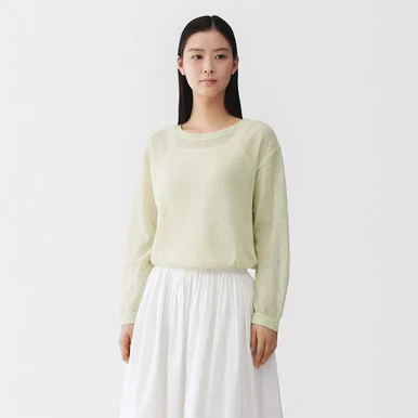 Maglione in misto washi da donna