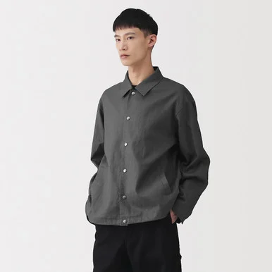Giacca con coulisse in lino da uomo