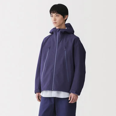Giacca con cappuccio idrorepellente e traspirante da uomo