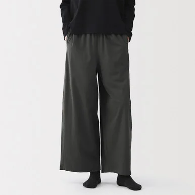 Pantaloni relaxed fit in jersey di cotone da donna