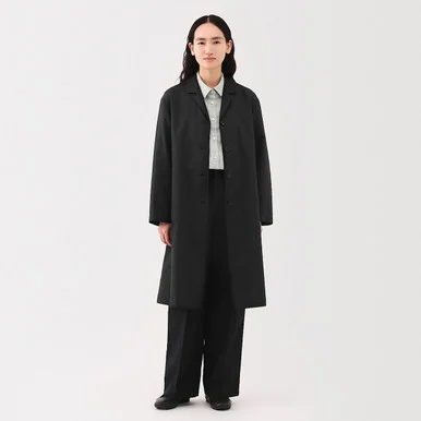 Cappotto in misto canapa da donna