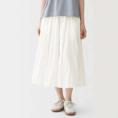 Culotte in crêpe irregolare di cotone biologico da donna
