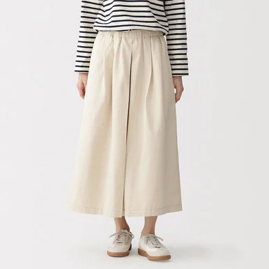 Culotte leggere in twill misto kapok da donna