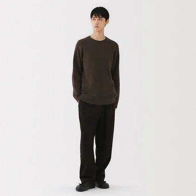 Maglione girocollo yak da uomo