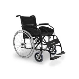 Sedia a rotelle pieghevole in acciaio Wellcore