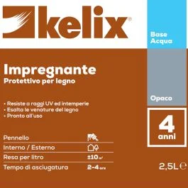 Kelix Impregnante all'acqua, resa 12 m²/lt, incolore, conf. 2,5 lt - Vernici