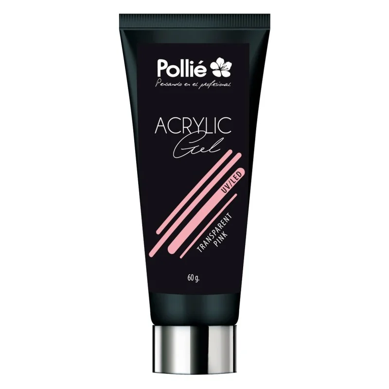 ACRILICO-GEL ROSA TRASPARENTE 60GR.