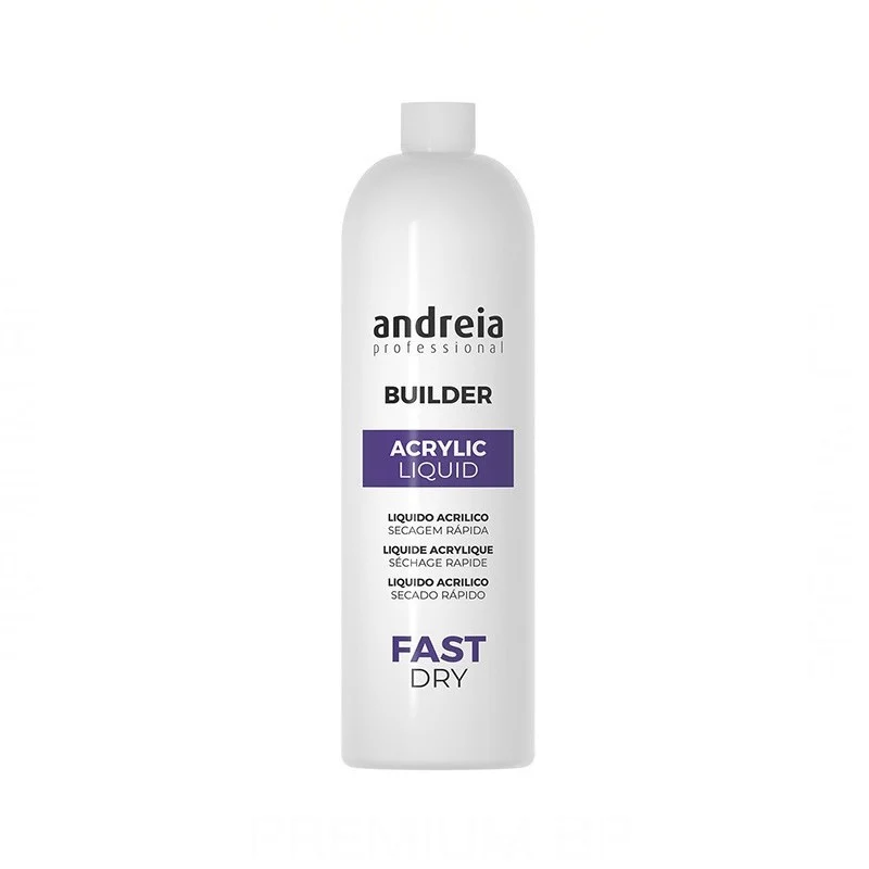 Andreia Professional Builder Acrylic Liquid Fast Dry Liquido Acrilico Asciugatura Rapida 1000 ml