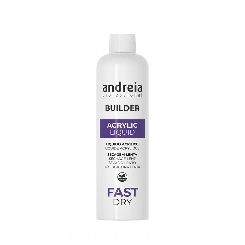Andreia Professional Builder Acrylic Liquid Fast Dry Liquido Acrilico Asciugatura Rapida 250 ml