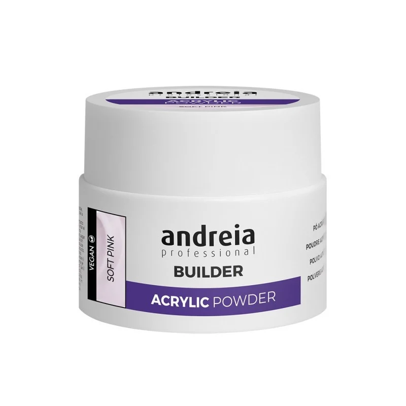 Andreia Professional Builder Acrylic Powder Polvere Acrilica Soft Pink 35 g