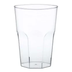 Bicchieri Ottagonali Trasparenti 120 cc 50 pz - GOLD PLAST