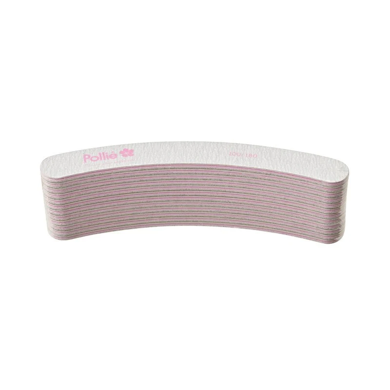 CONFEZIONE DA 12 LIME ZEBRA NERA CURVA 100/180 - Pollié