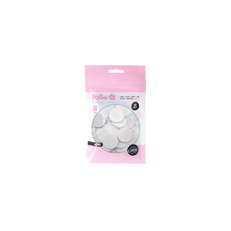 CONFEZIONE DA 35 LIME LUCIDANTI 240 PER DISCO DA 25 MM - Pollié