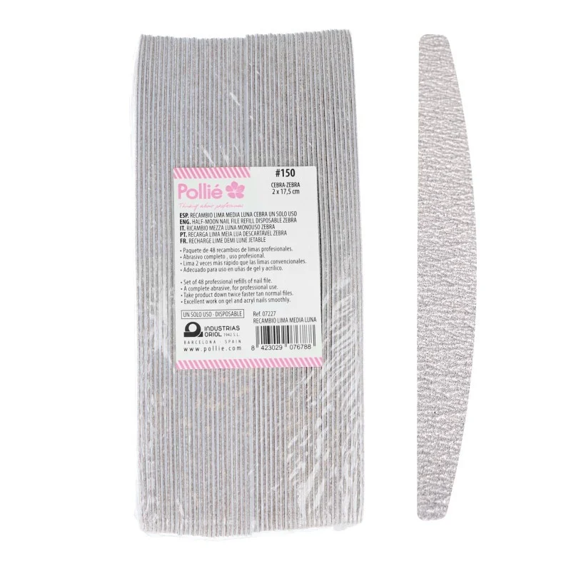 CONFEZIONE DA 48 RICAMBI LIMA MEZZA LUNA ZEBRA - Pollié