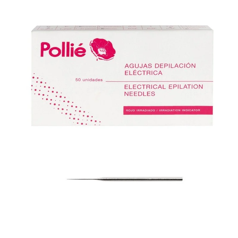 CONFEZIONE DA 50 AGHI CONICI PER DEPILAZIONE 0 - Pollié
