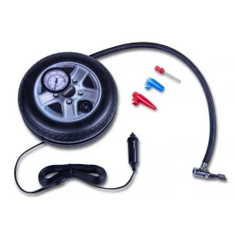 Mini compressore 12V | Con manometro - Incl. 3 adattatori