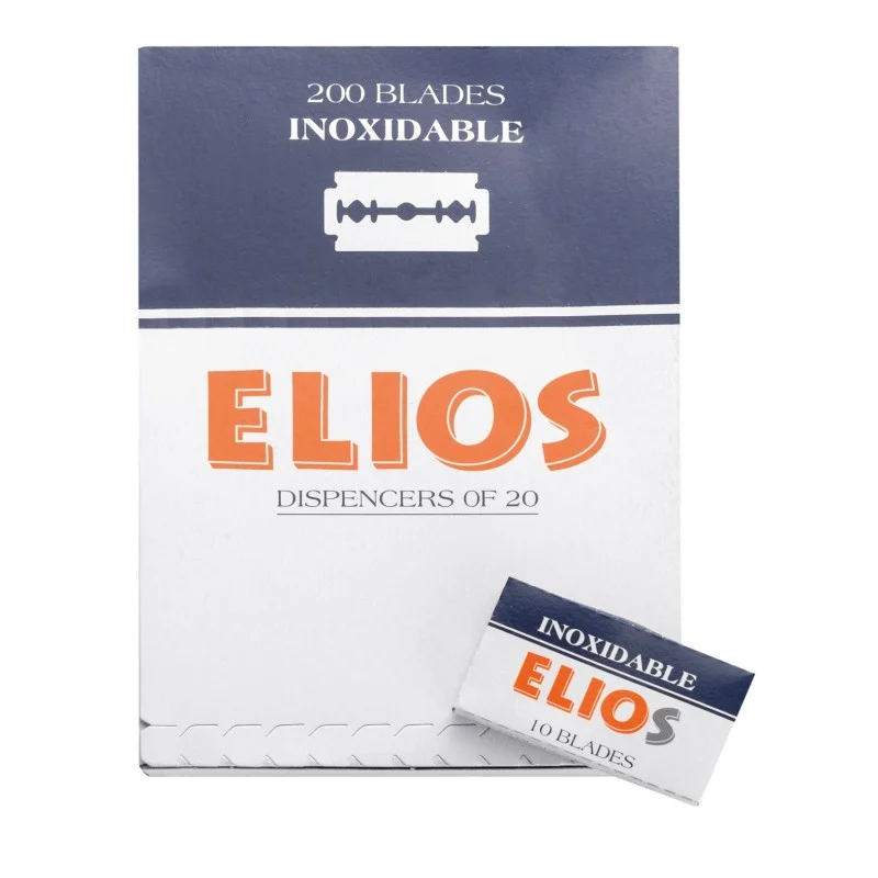 DISPENSER DA 10 SCATOLE CON 11 LAMETTE ELIOS - Barber Line