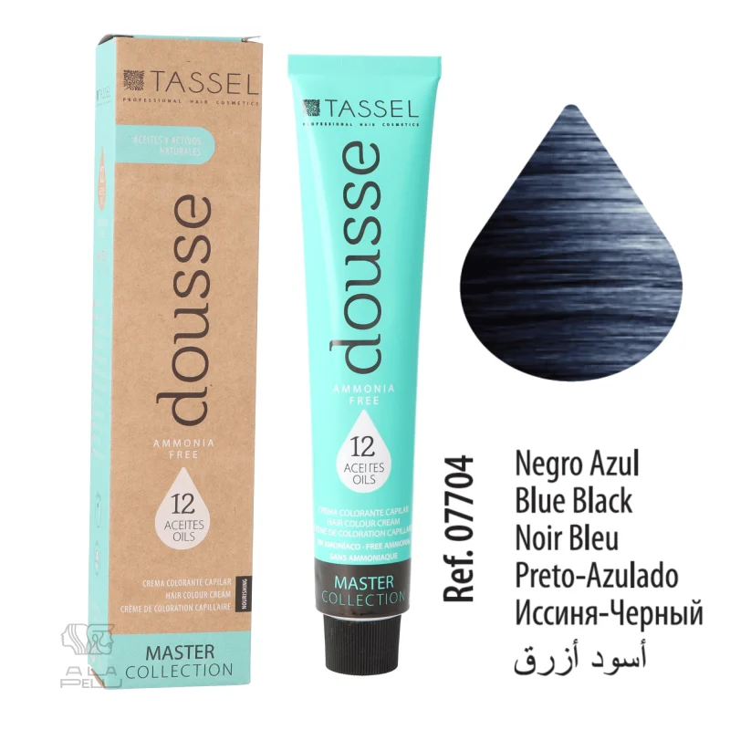 DOUSSE 1 NEGRO AZUL AMMONIACA LIBERA - TINTA TASSEL (07704)