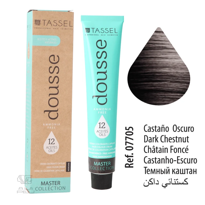 DOUSSE 3 CASTAGNO SCURO SENZA AMMONIACA - TINTA TASSEL (07705)
