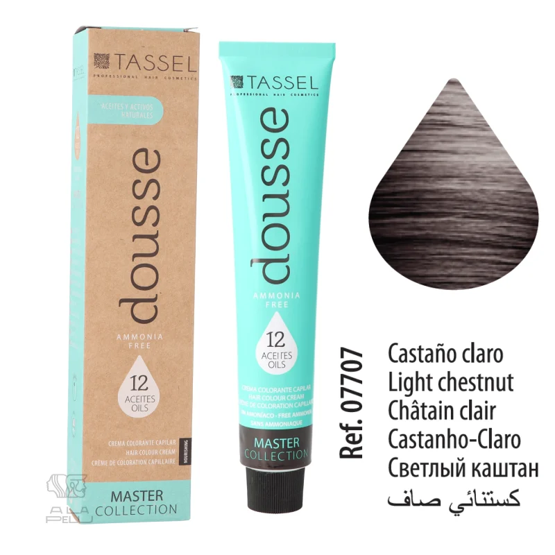 DOUSSE 5 CASTANO CHIARO AMMONIACA LIBERA - TINTE TASSEL (07707)