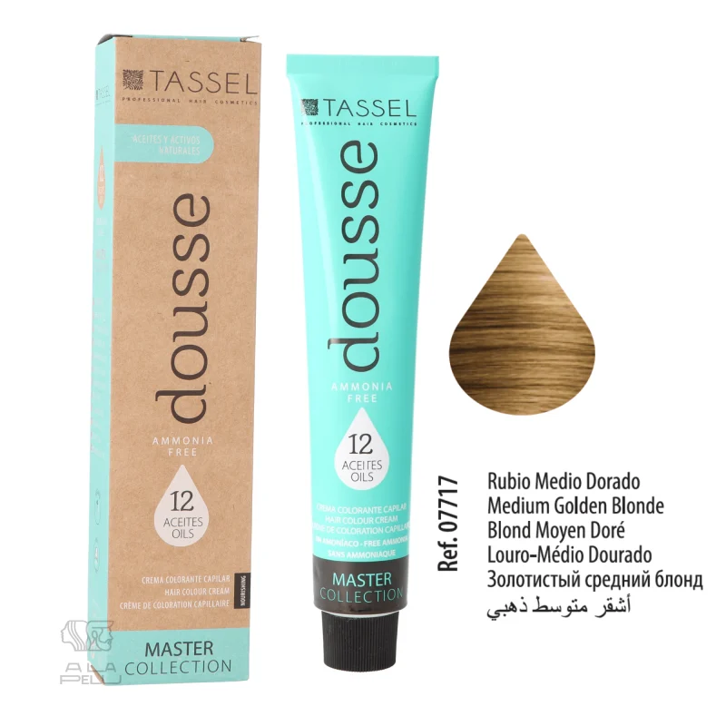 DOUSSE 7.3 BIONDO MEDIO DORATO AMMONIACA LIBERA - TINTE TASSEL (07717)
