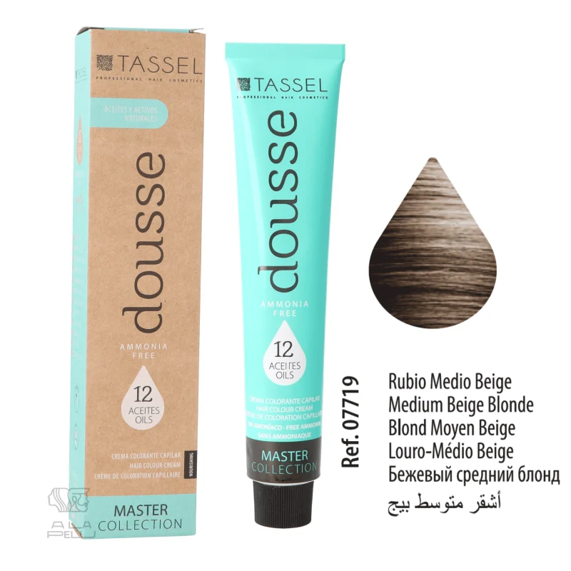 DOUSSE 7.31 BIONDO MEDIO BEIGE SENZA AMMONIACA - TINTA TASSEL (07719)