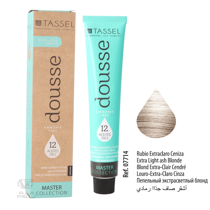 DOUSSE 9.1 BIONDO CHIARO CENERE EXTRA - SENZA AMMONIACA - TINTURA TASSEL (07714)
