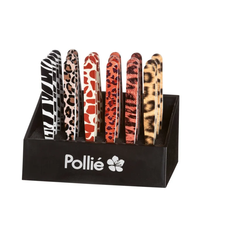 ESPOSITORE 24 PINZETTE STAMPA ANIMALI - Pollié