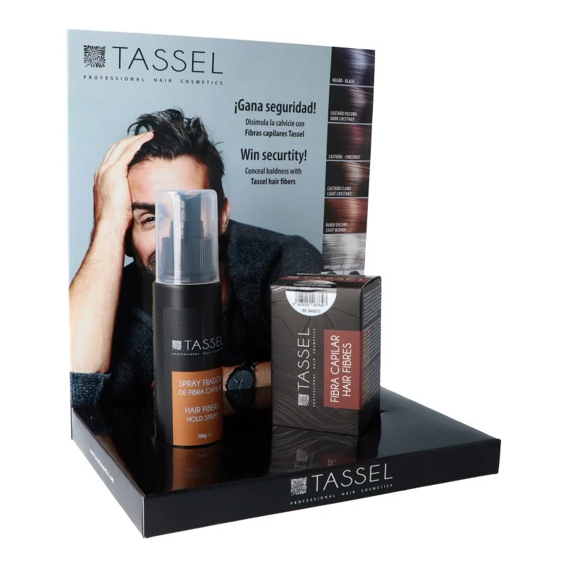 ESPOSITORE PER FIBRA PER CAPELLI E LACCA - Tassel