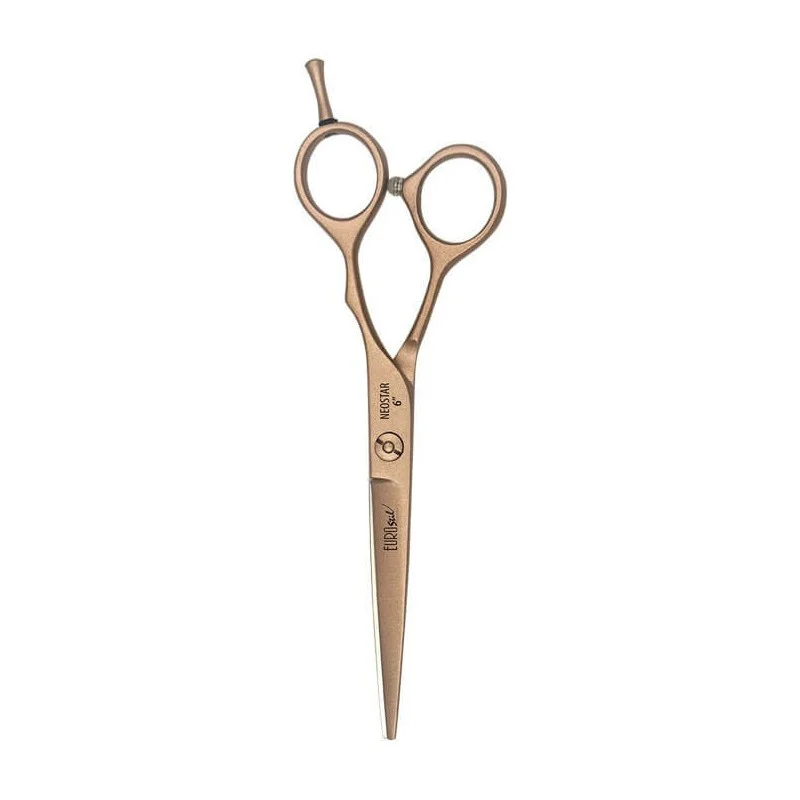 FORBICI MICRODENTATE. 6,0" NEOSTAR ORO ROSA - Eurostil