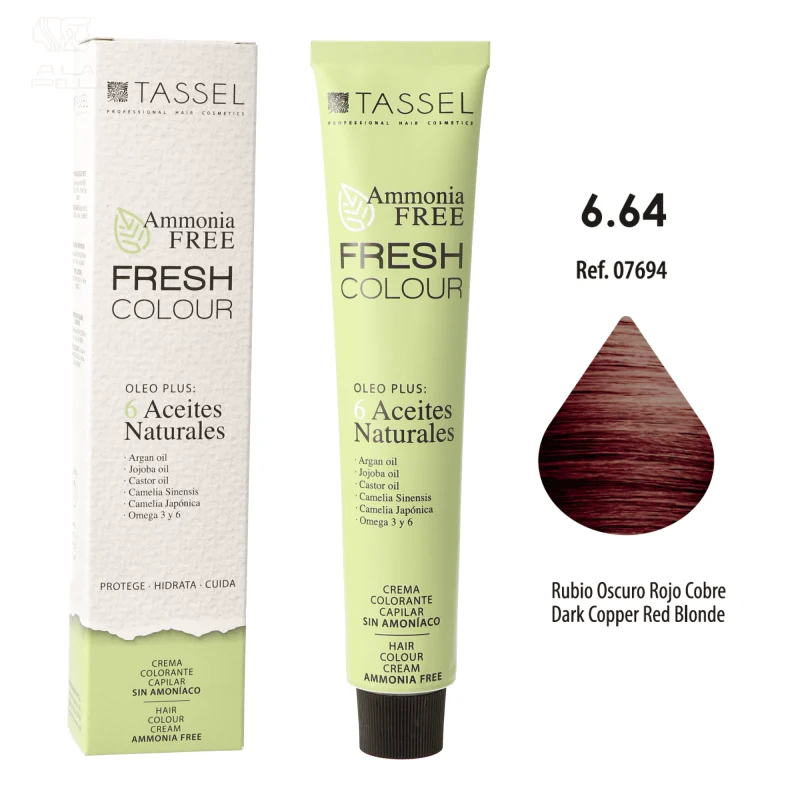 FRESH COLOR FREE AMMONIA Nº6.64 BIONDO ROSSO R - Tassel