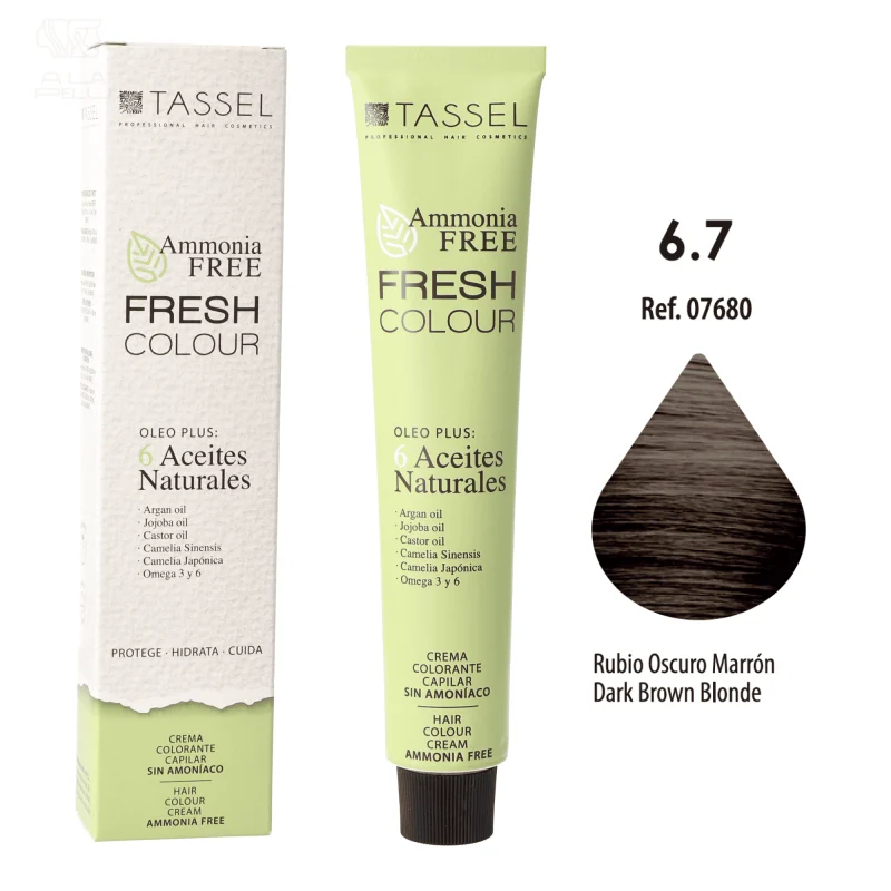 FRESH COLOR FREE AMMONIA Nº6.7 BIONDO MARRONE - Tassel