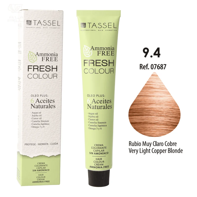 FRESH COLOR FREE AMMONIA Nº9.4 RBIONDO RAME MO - Tassel