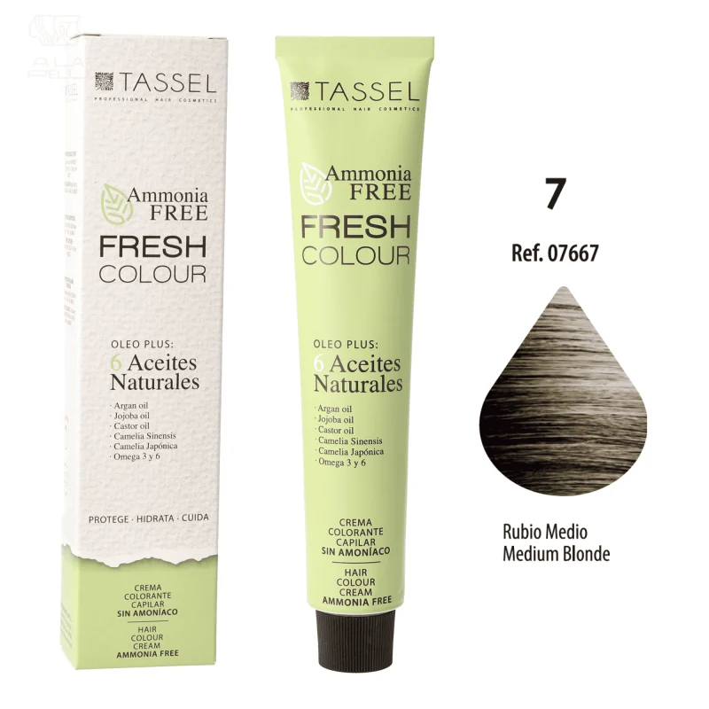FRESH COLOUR Nº7 BIONDO MEDIO SENZA AMMONIACA - Tassel