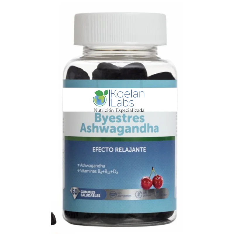 GOMMOSI FUNZIONALI DI ASHWAGANDHA BYESTRES 60 UNITÀ - Koelan Labs