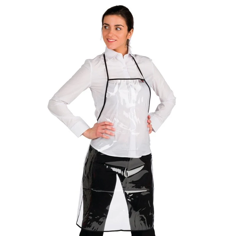 GREMBIULE MOD.31306075 TRASPARENTE/NERO - Lacla