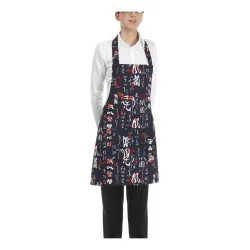 Grembiule Pettorina Short Jap Nero - EGOCHEF