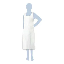 Grembiuli Defender Bianchi Polietilene 122x70 cm 100 pz - BRENTA