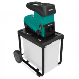 Biotrituratore elettrico da giardino - 2800W - Motore silenzioso | Con contenitore di raccolta da 60L