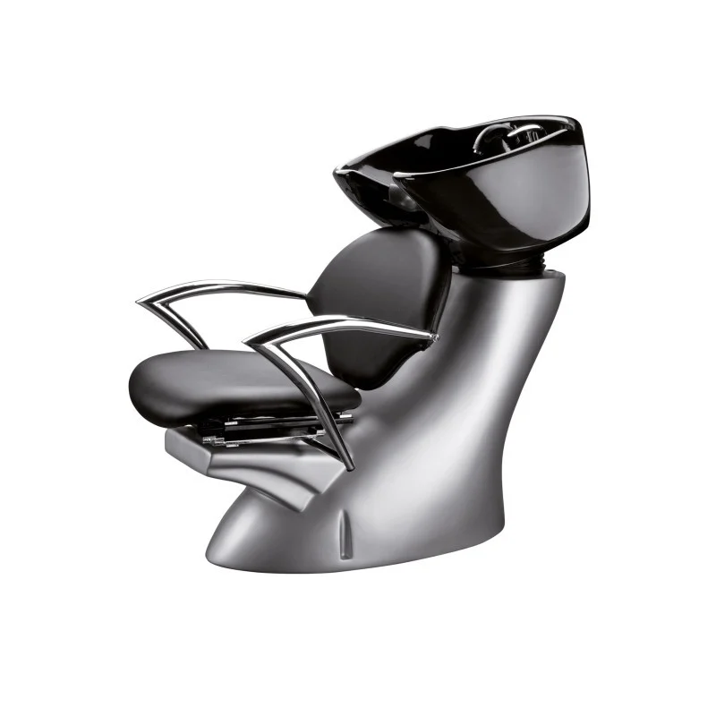 LAVATESTA STIL' ARGENTO CON CERAMICA NERA - Barber Line