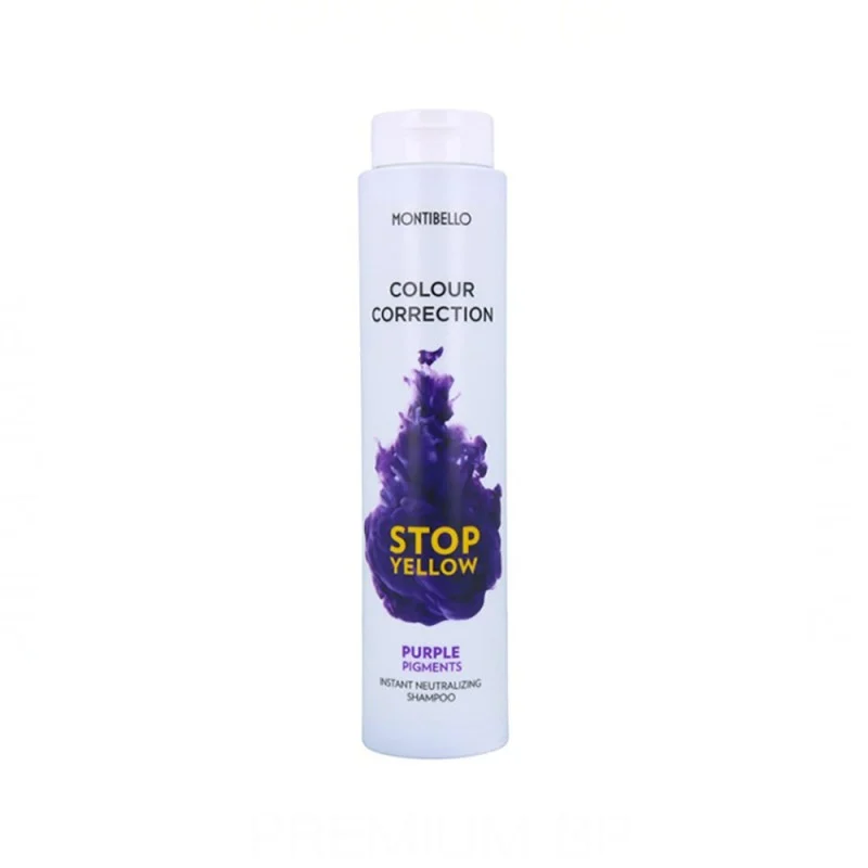Montibello Colour Correction Stop Yellow Shampoo 300 ml (Neutralizzante + Pigmento Lilla)