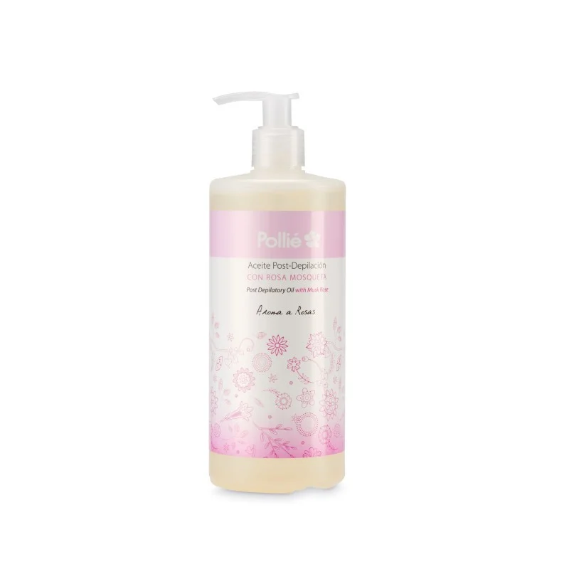 OLIO POST DEPILAZIONE PROFUMO DI ROSA 500 ML - Pollié
