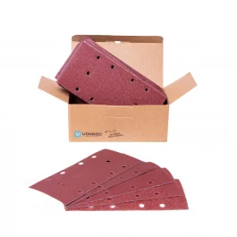 Carta abrasiva per levigatrice orbitale | 92x187mm - 50 pezzi