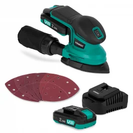 Levigatrice palmare 20V – 2.0Ah |Incl. 2 Batterie e caricatore rapido - Utensili