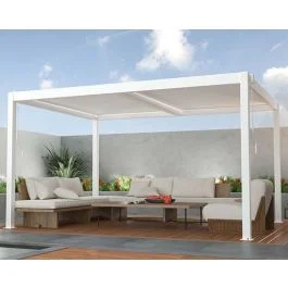 Gardenia Pergola Novia 4x3 m bioclimatica in alluminio con lamelle orientabili - Giardino e terrazzo