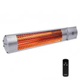 Riscaldatore a infrarossi Marsili 2000W – Con telecomando | Argento - Giardino