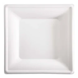 Piatti Piani in Polpa di Cellulosa 26x26 cm 50 pz - SIGNORBIO